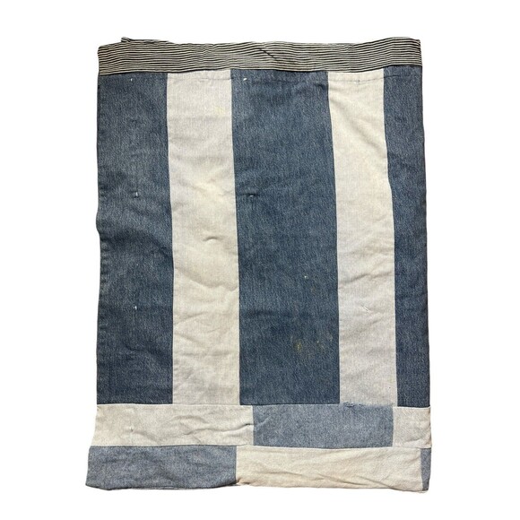 Vtg Levi Blanket Patchwork Jeans Blanket Upcycled Custom ONE OF A KIND - Picture 7 of 16